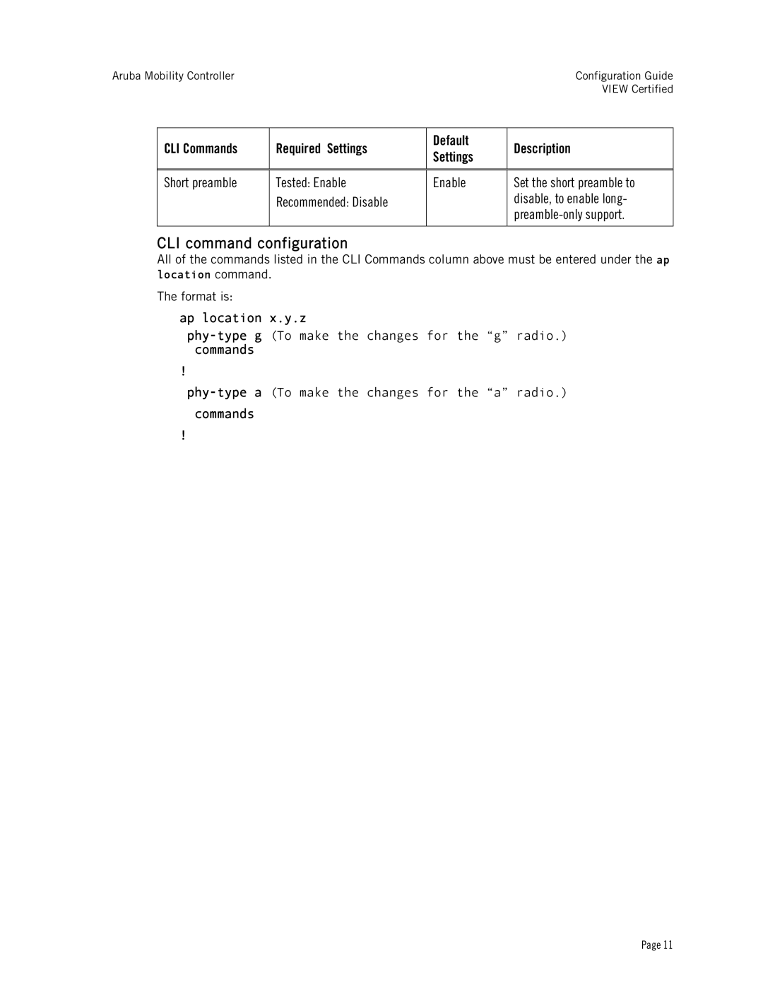 Avaya A2400, AP60, AP65, A200, A800, AP41, AP61, AP70, A6000 manual Ap location x.y.z, Commands 