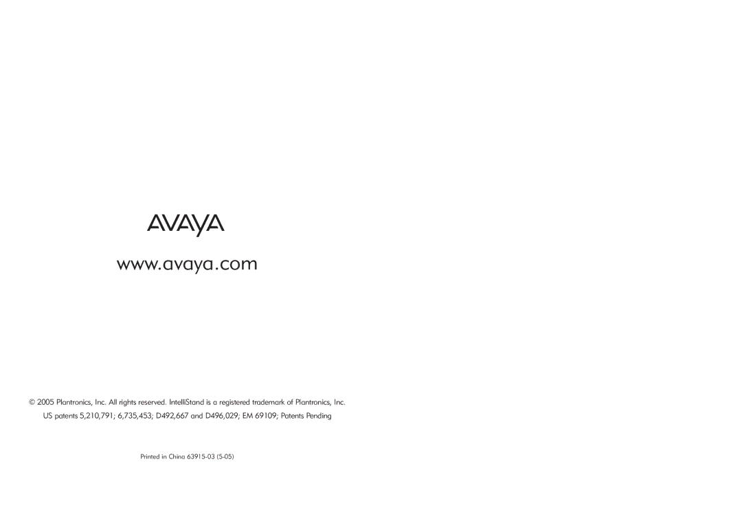 Avaya AWH-55 manual 