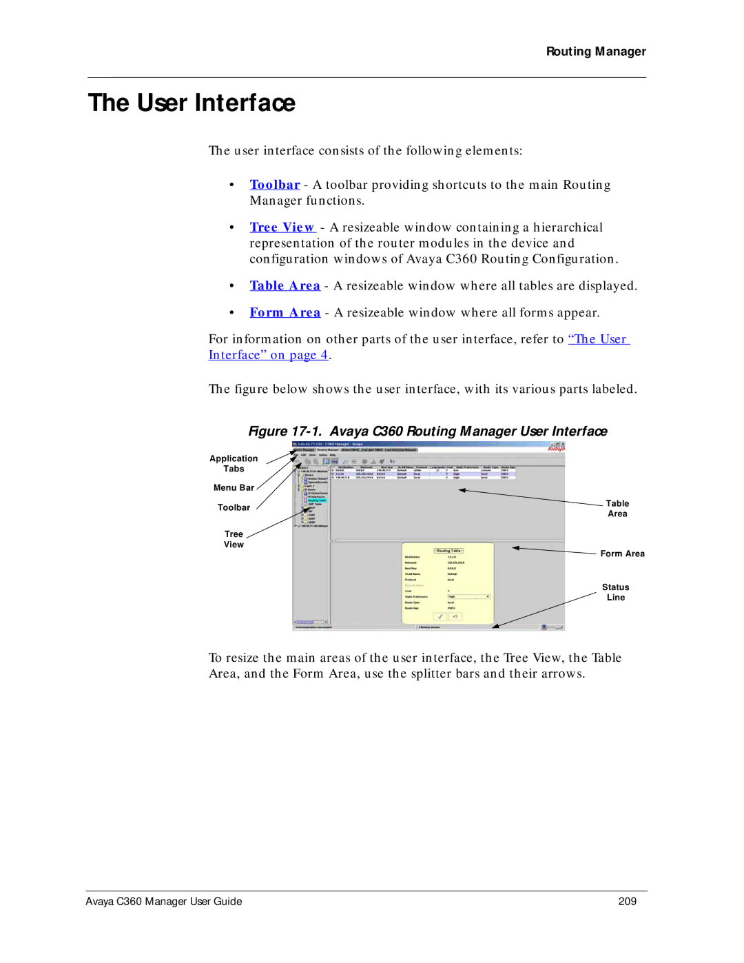 Avaya manual Avaya C360 Routing Manager User Interface 