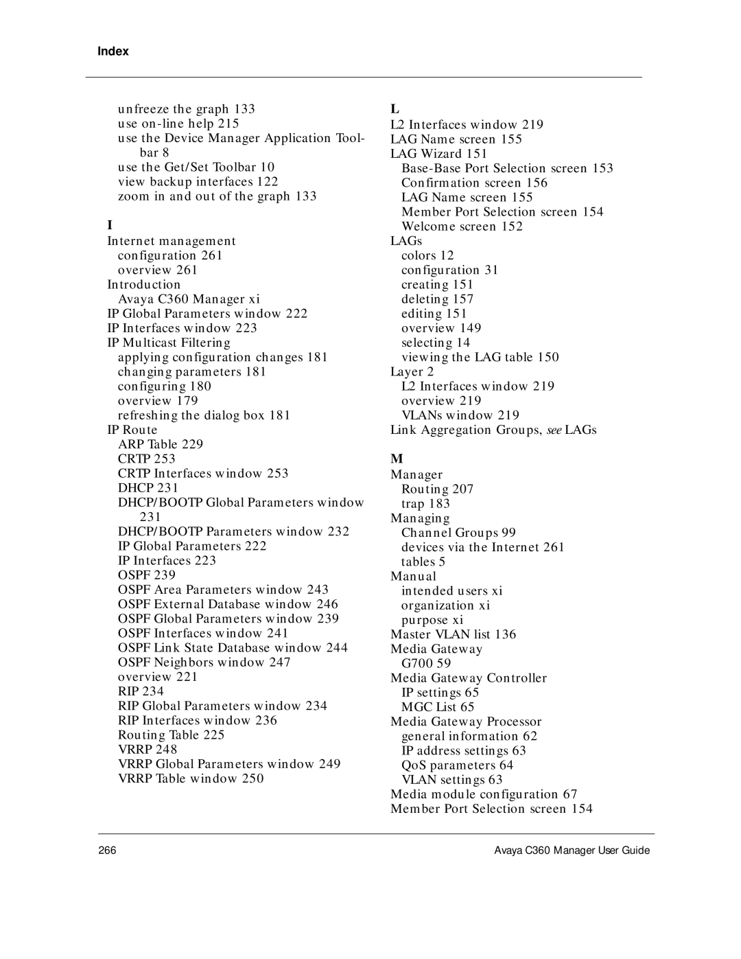 Avaya manual Avaya C360 Manager User Guide 