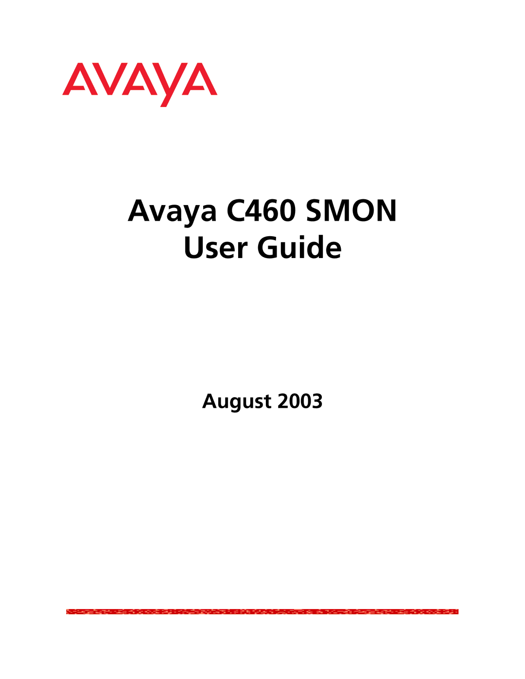 Avaya C460 SMON manual Avaya C460 Smon User Guide 