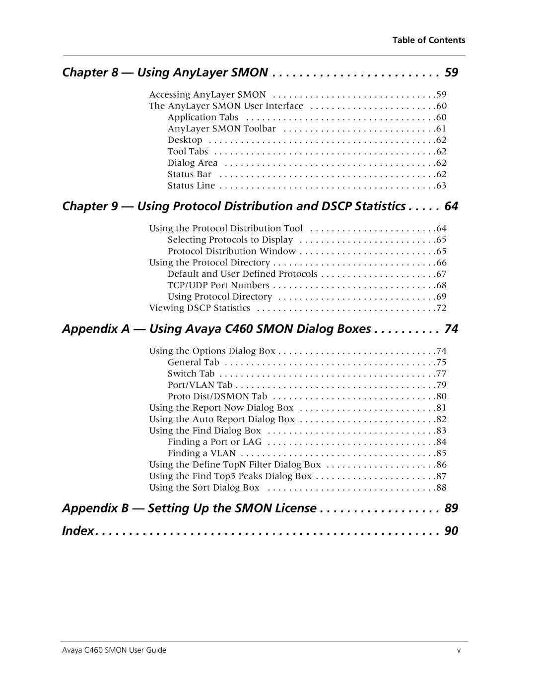 Avaya C460 SMON manual Using AnyLayer Smon 