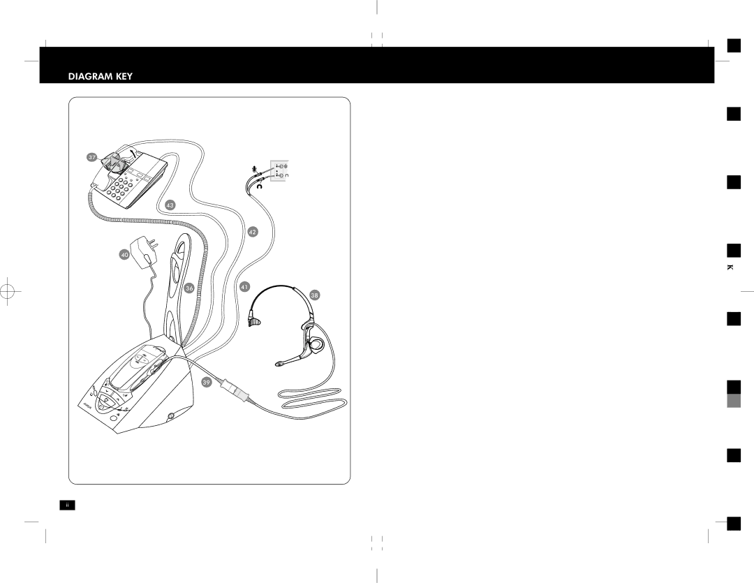 Avaya CA40 manual Diagram KEY 