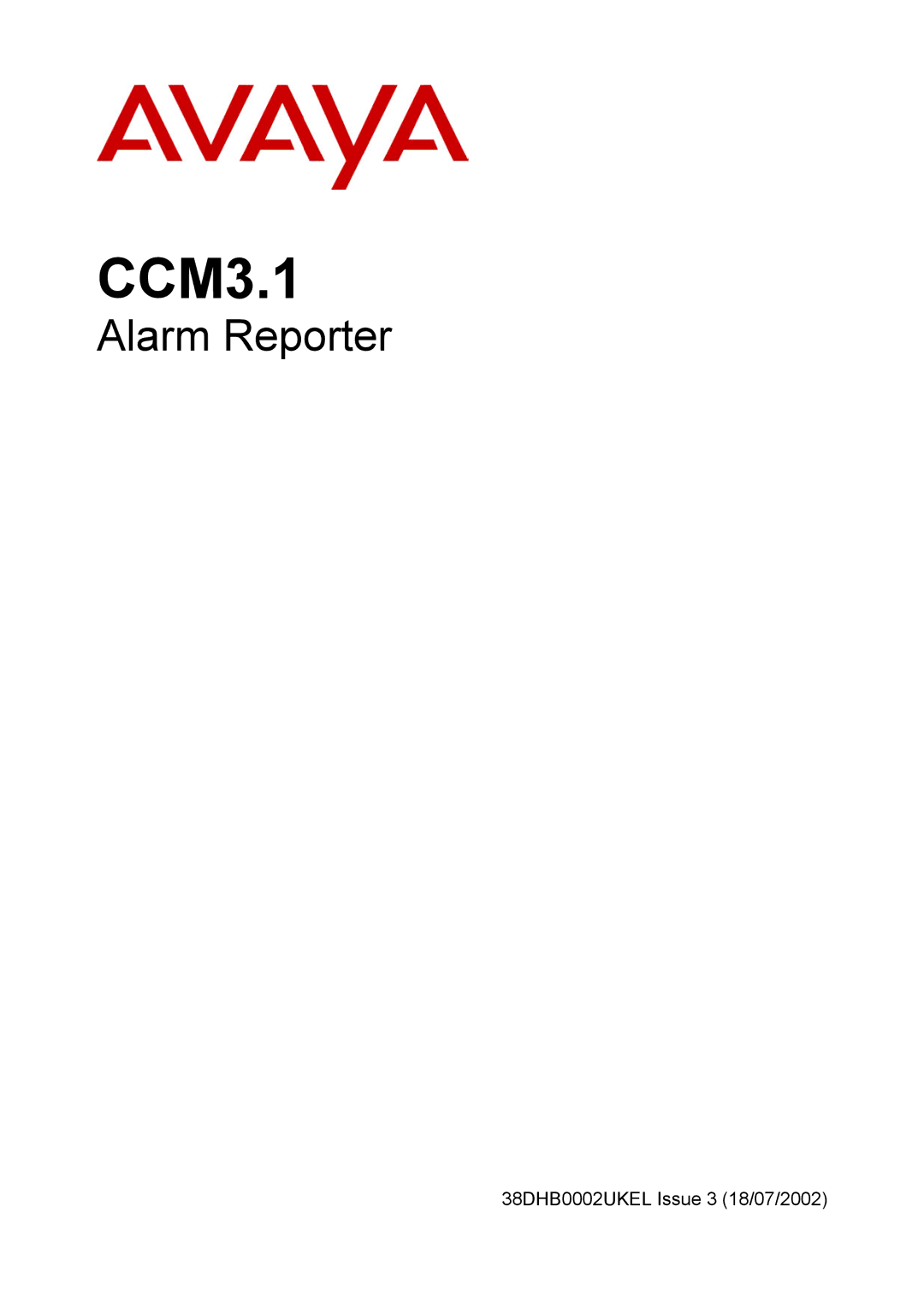 Avaya CCM3.1 manual 