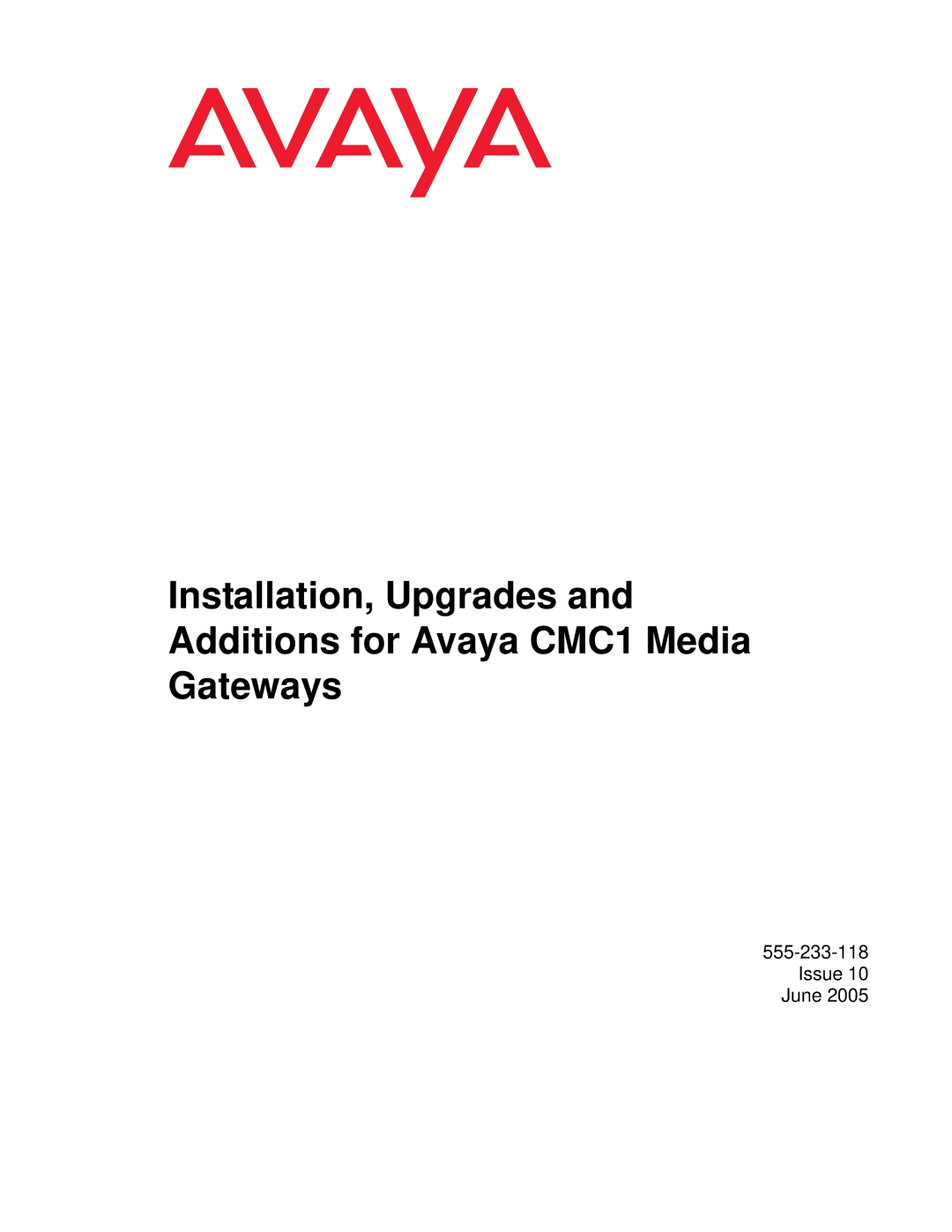 Avaya CMC1 manual Issue 10 June 