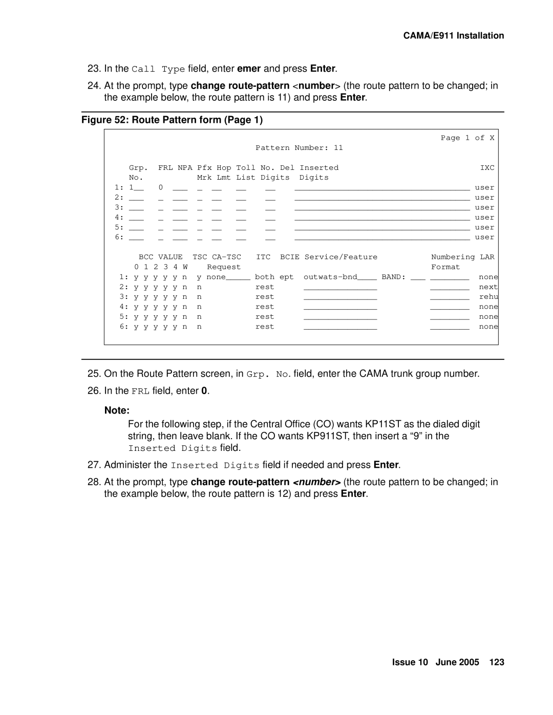 Avaya CMC1 manual Ixc, BCC Value TSC CA-TSC 