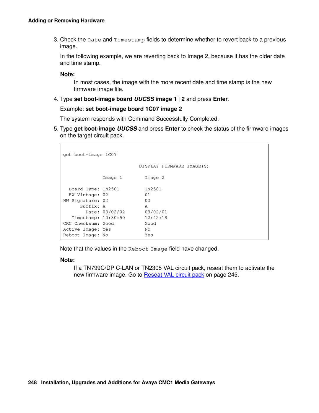 Avaya CMC1 manual Adding or Removing Hardware 