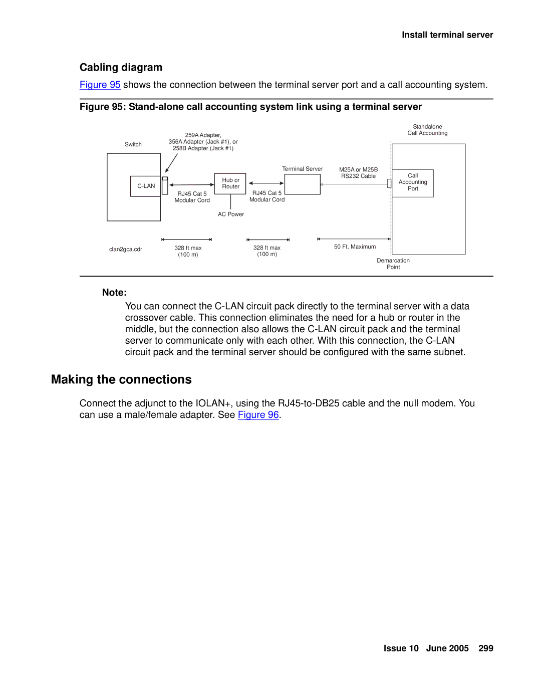 Avaya CMC1 manual Making the connections, Cabling diagram 