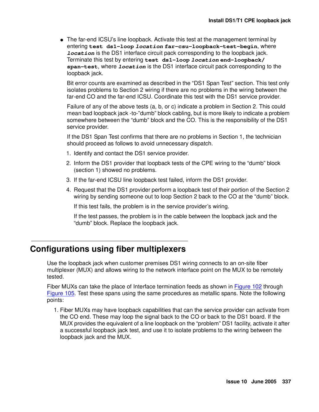 Avaya CMC1 manual Configurations using fiber multiplexers 