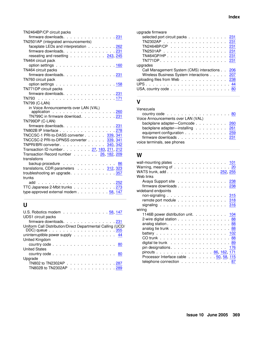 Avaya CMC1 manual TN2464BP/CP 