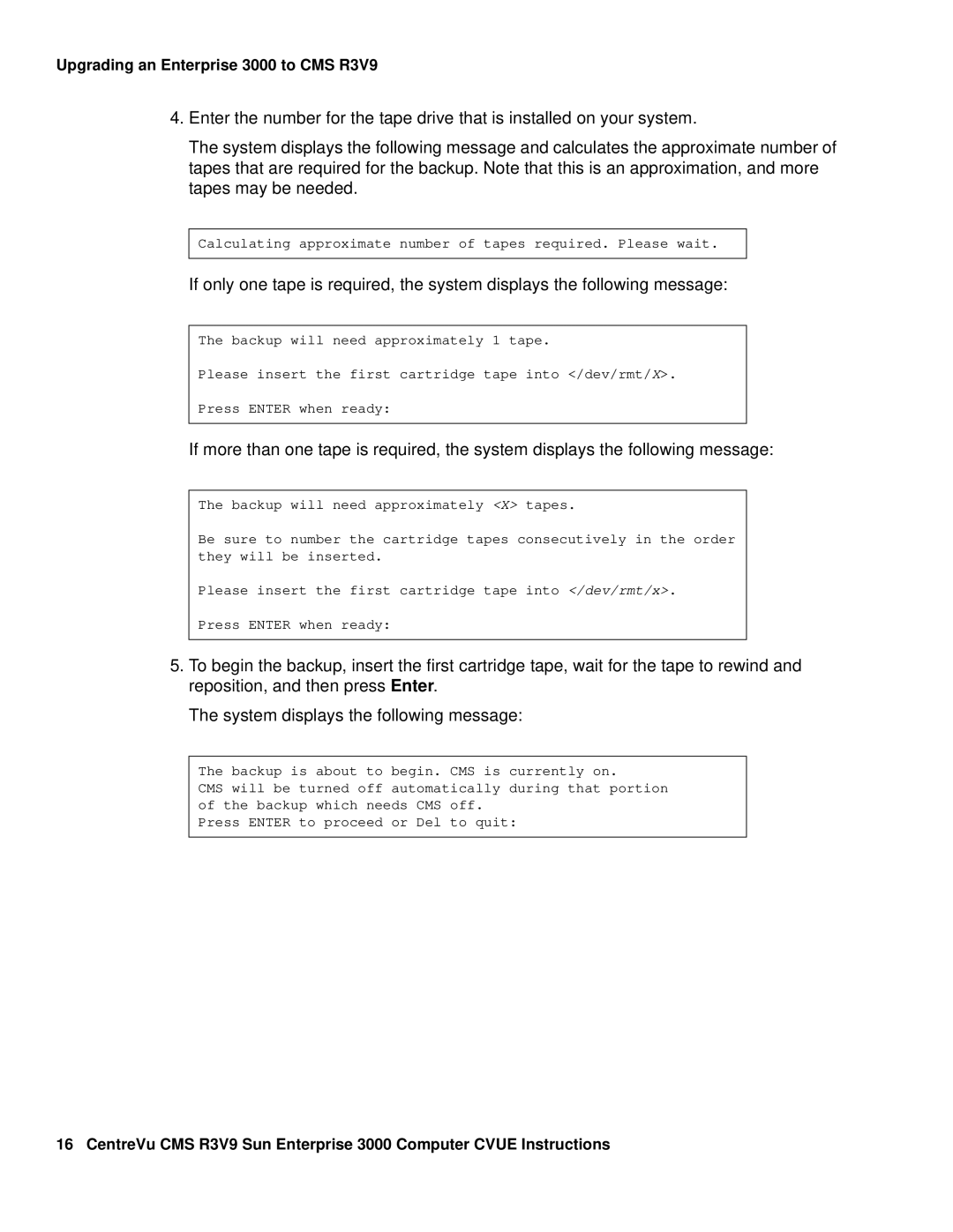 Avaya Comcode 700220627 manual Upgrading an Enterprise 3000 to CMS R3V9 