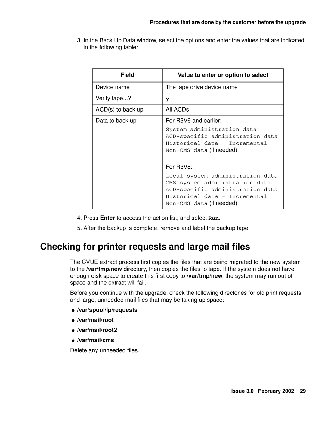 Avaya Comcode 700220627 manual Checking for printer requests and large mail files 