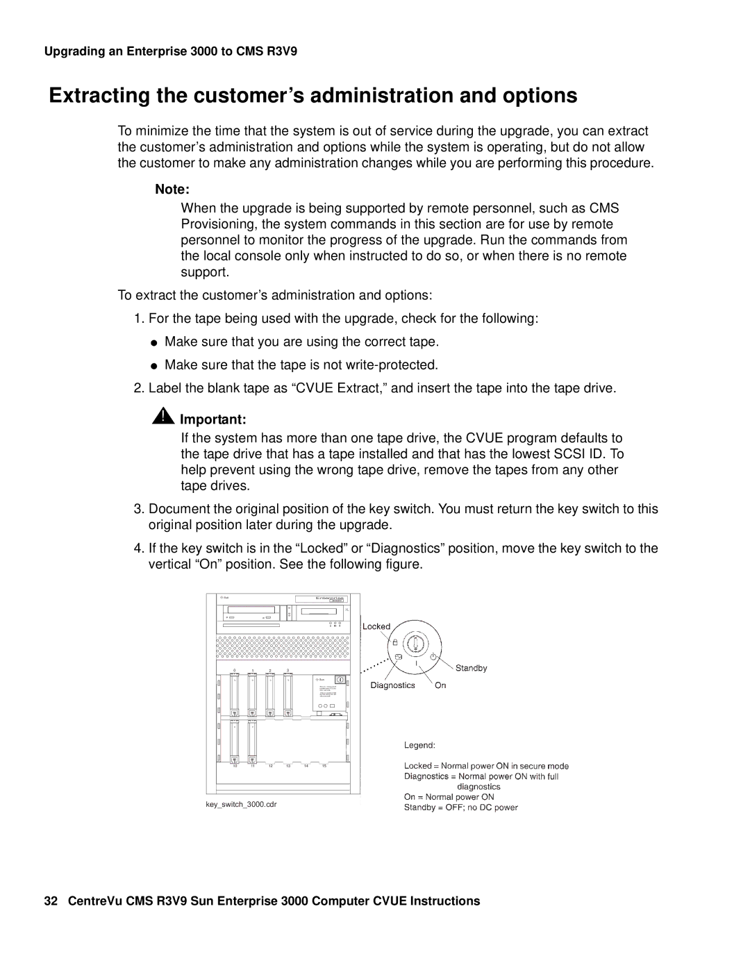 Avaya Comcode 700220627 manual Extracting the customer’s administration and options 