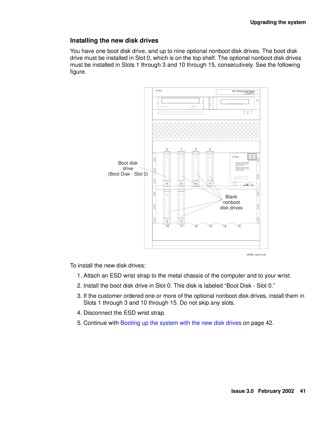 Avaya Comcode 700220627 manual Installing the new disk drives, Boot disk Drive Boot Disk Slot 