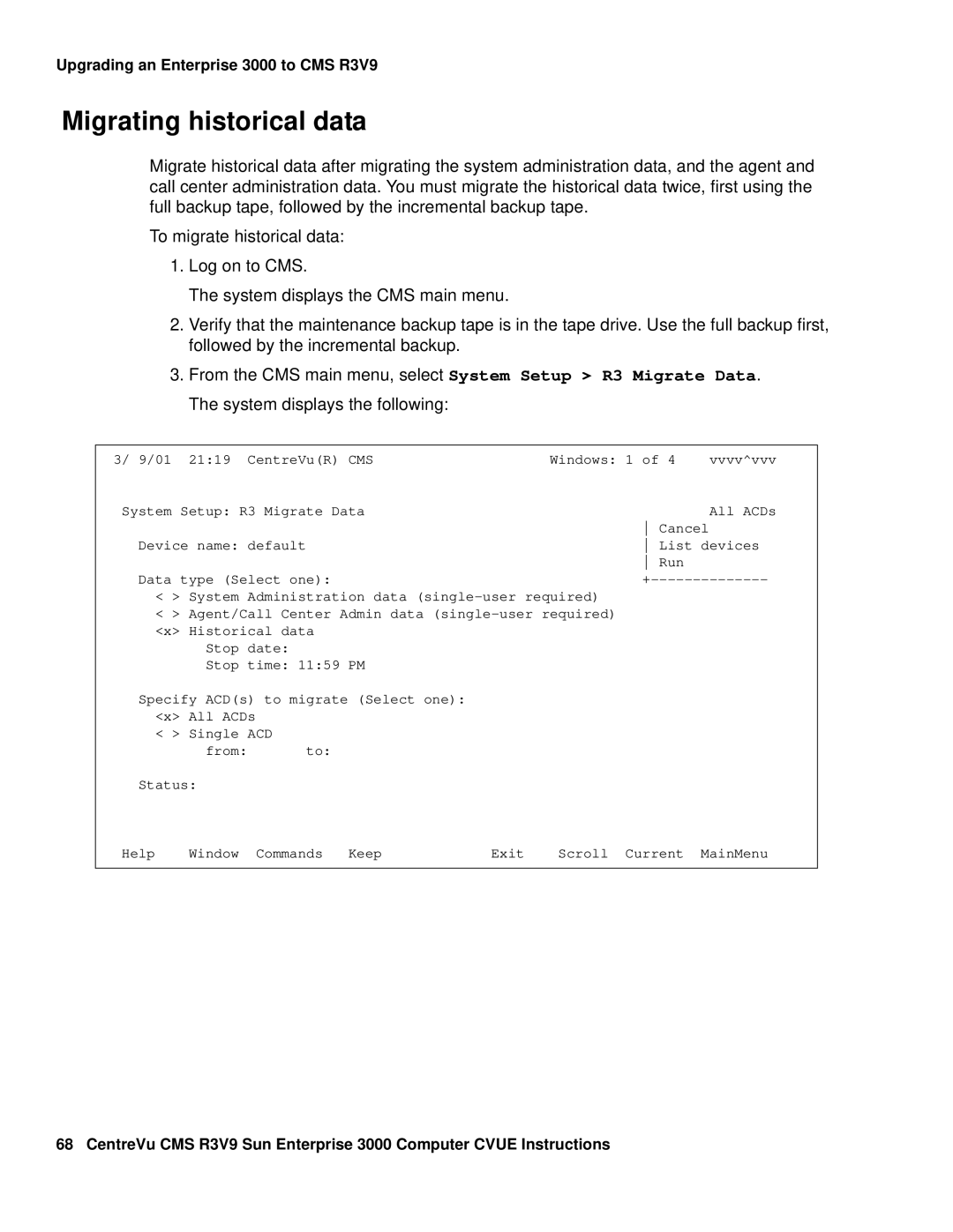 Avaya Comcode 700220627 manual Migrating historical data 