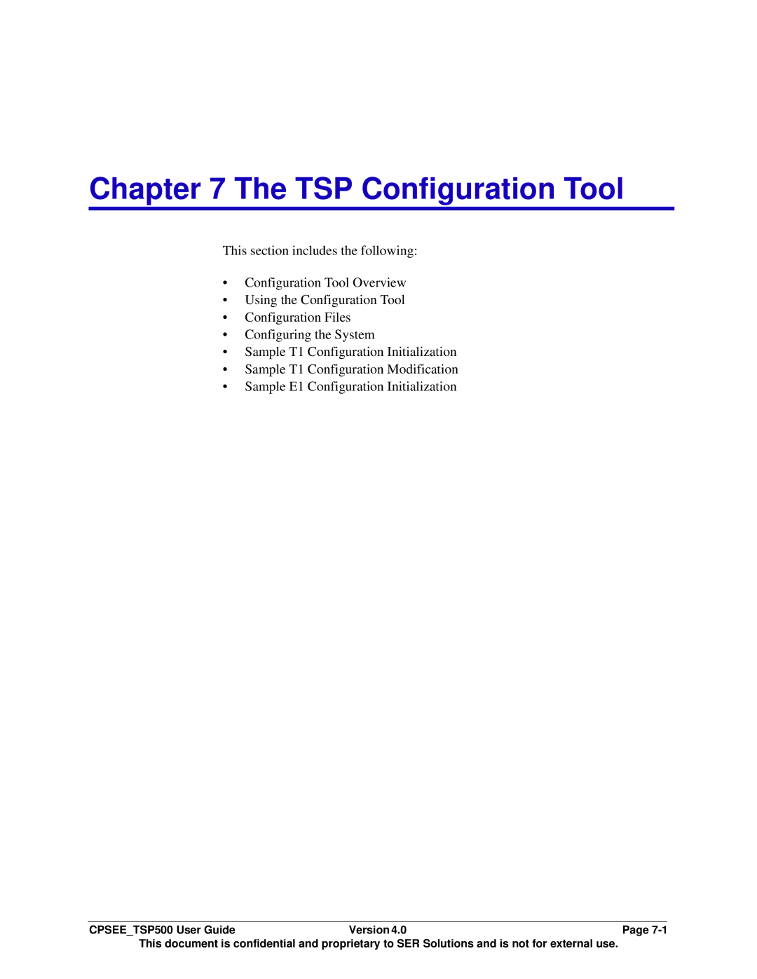 Avaya CPSEE_TSP500 manual TSP Configuration Tool 