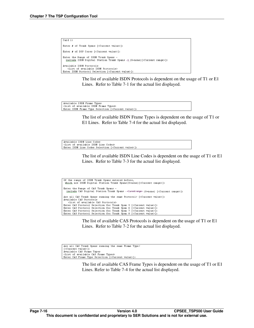 Avaya CPSEE_TSP500 manual TSP Configuration Tool 