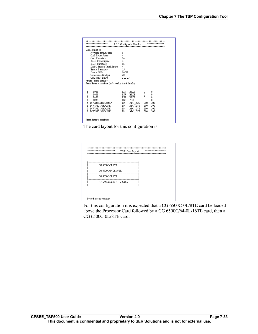 Avaya CPSEE_TSP500 manual TSP Configuration Tool 