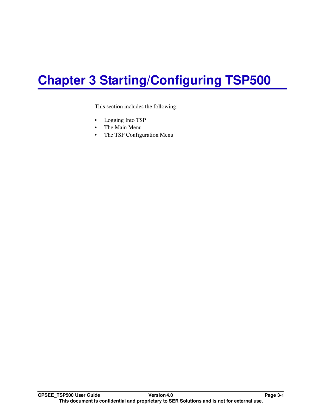 Avaya CPSEE_TSP500 manual Starting/Configuring TSP500 