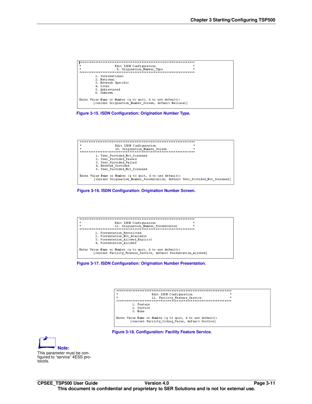 Avaya CPSEE_TSP500 manual Isdn Configuration Origination Number Type 