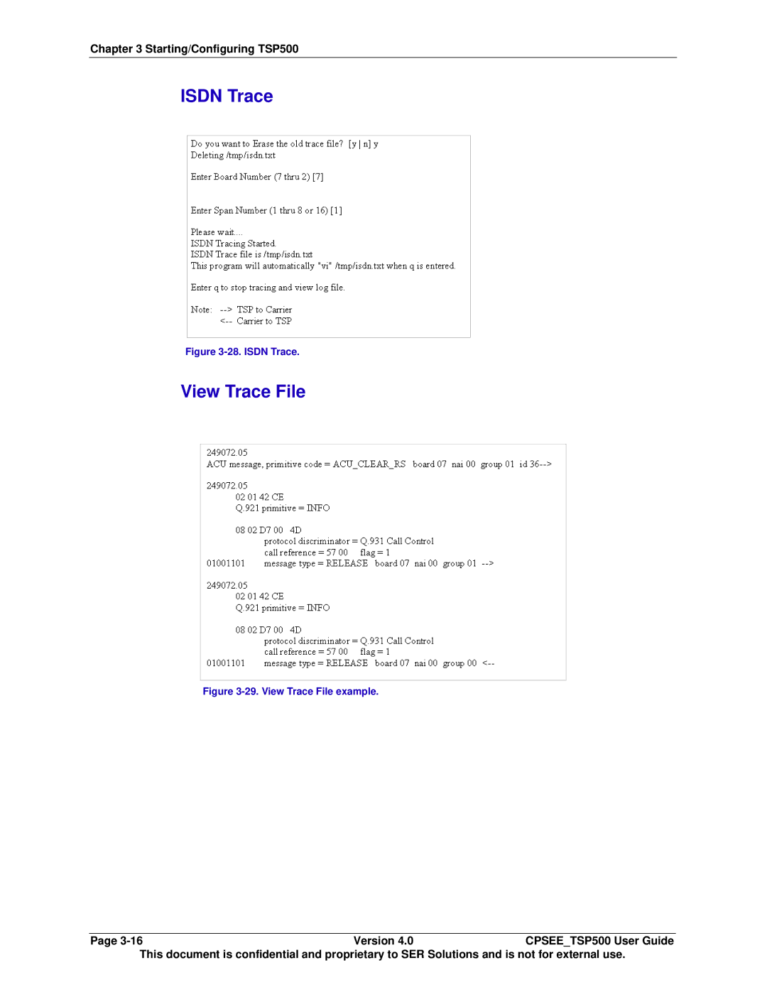 Avaya CPSEE_TSP500 manual Isdn Trace, View Trace File 