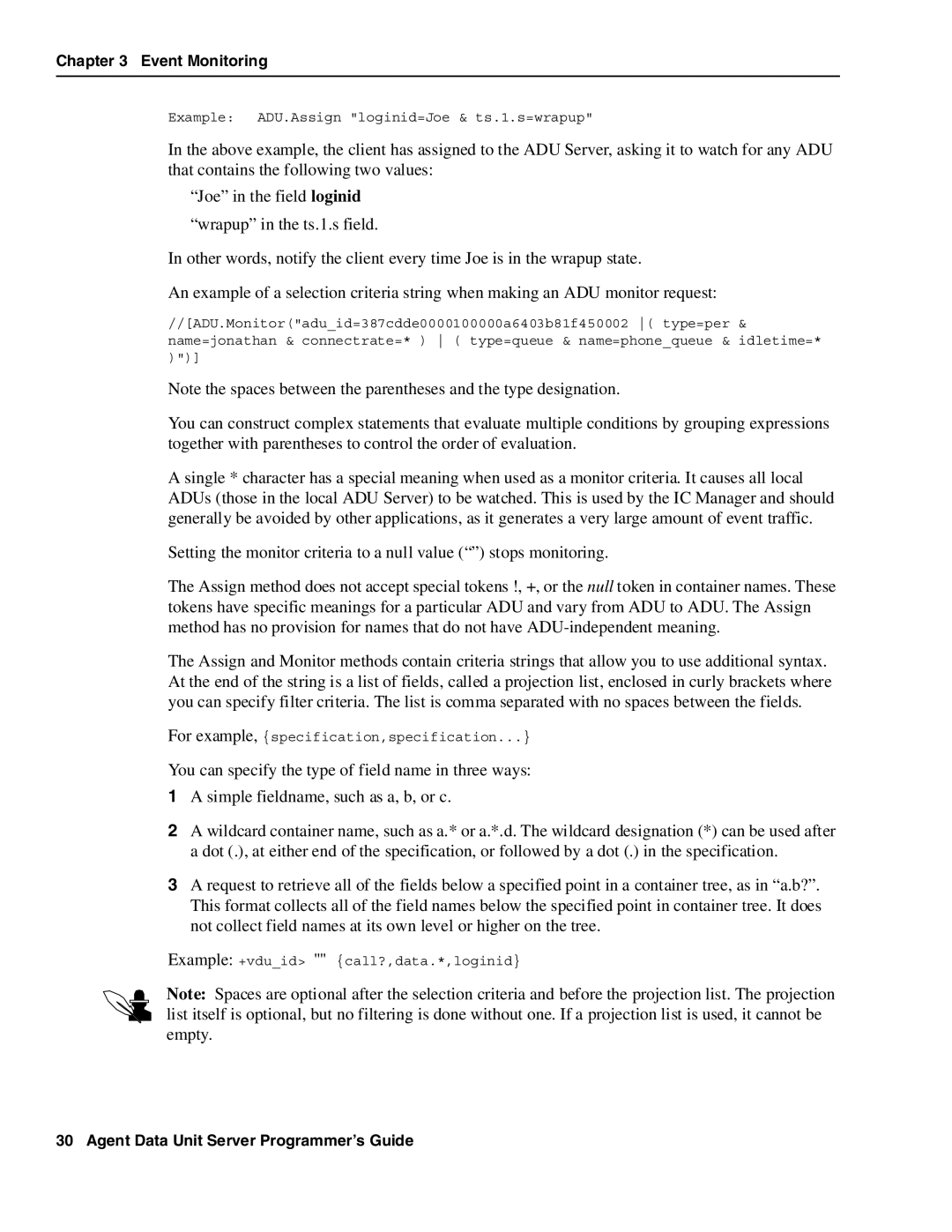 Avaya DXX-1015-01 manual Example ADU.Assign loginid=Joe & ts.1.s=wrapup 