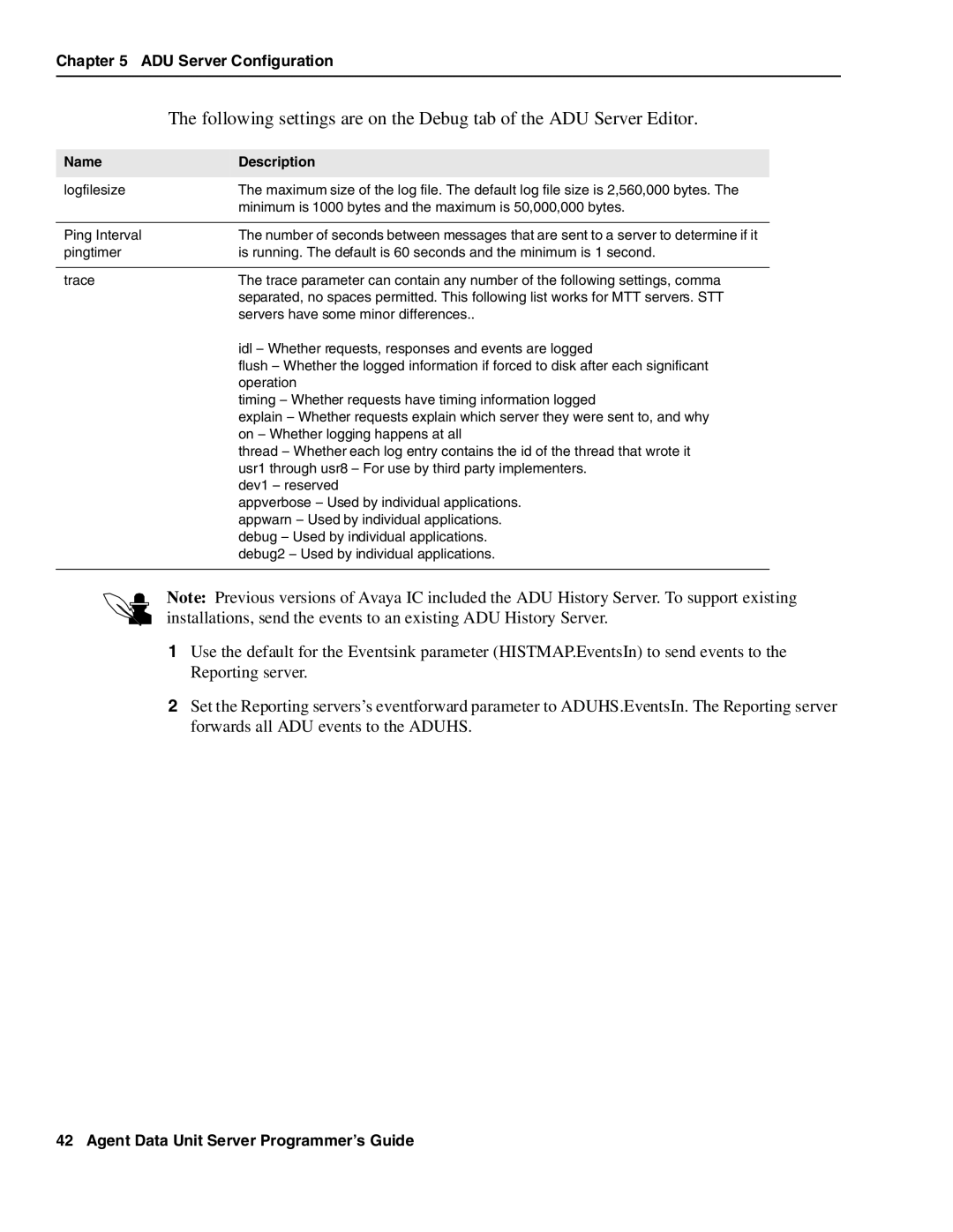 Avaya DXX-1015-01 manual ADU Server Configuration 