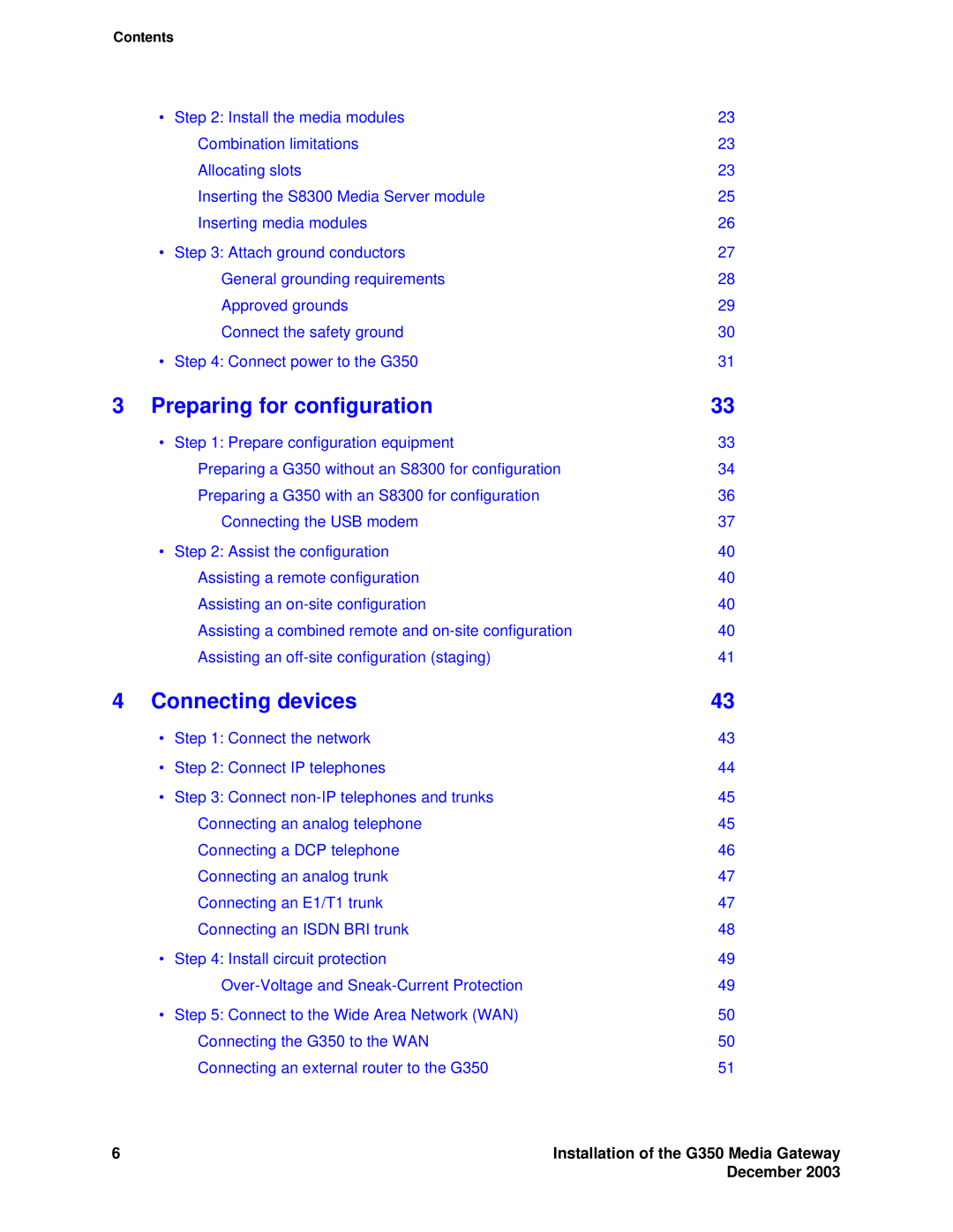 Avaya G350 manual Preparing for configuration 