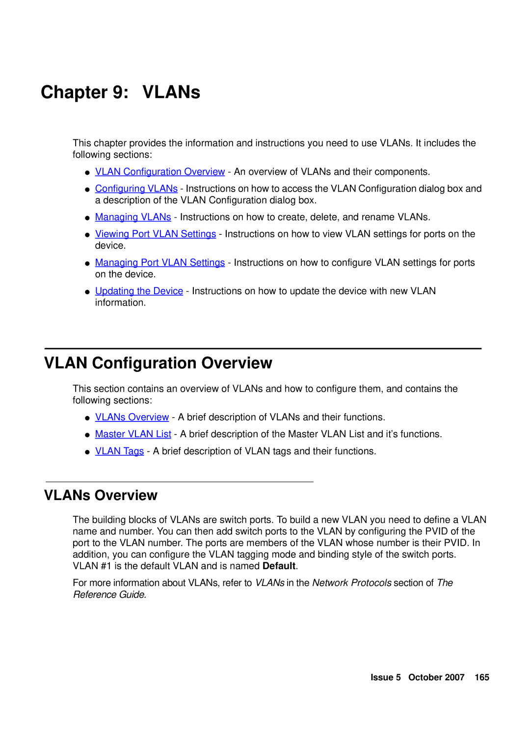 Avaya G250, G450 manual Vlan Configuration Overview, VLANs Overview 