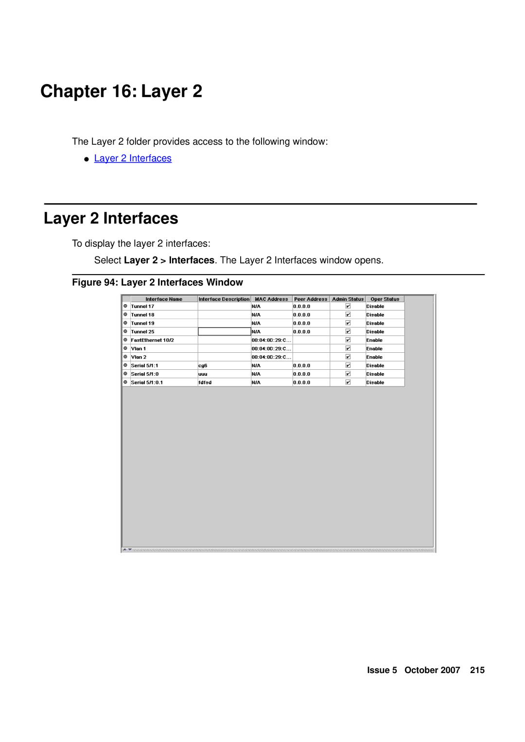 Avaya G250, G450 manual Layer 2 Interfaces 