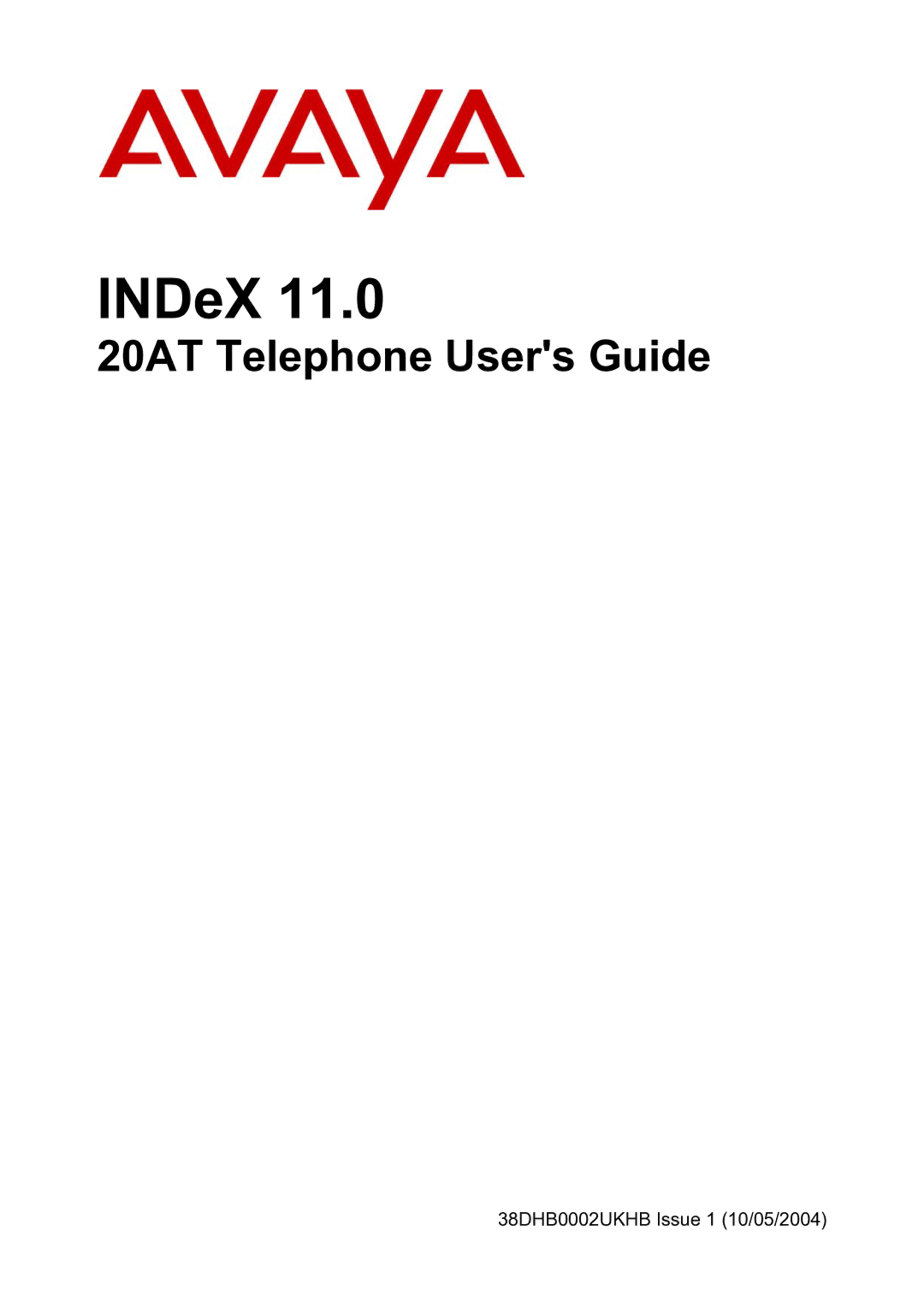 Avaya INDeX 11.0 manual 