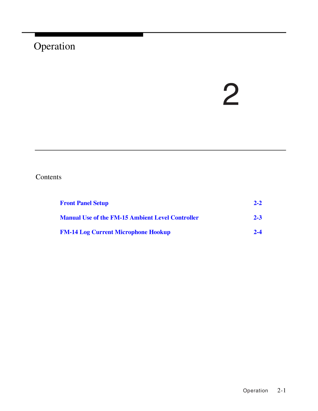 Avaya Ambient Level Controller, LUALC manual Operation 