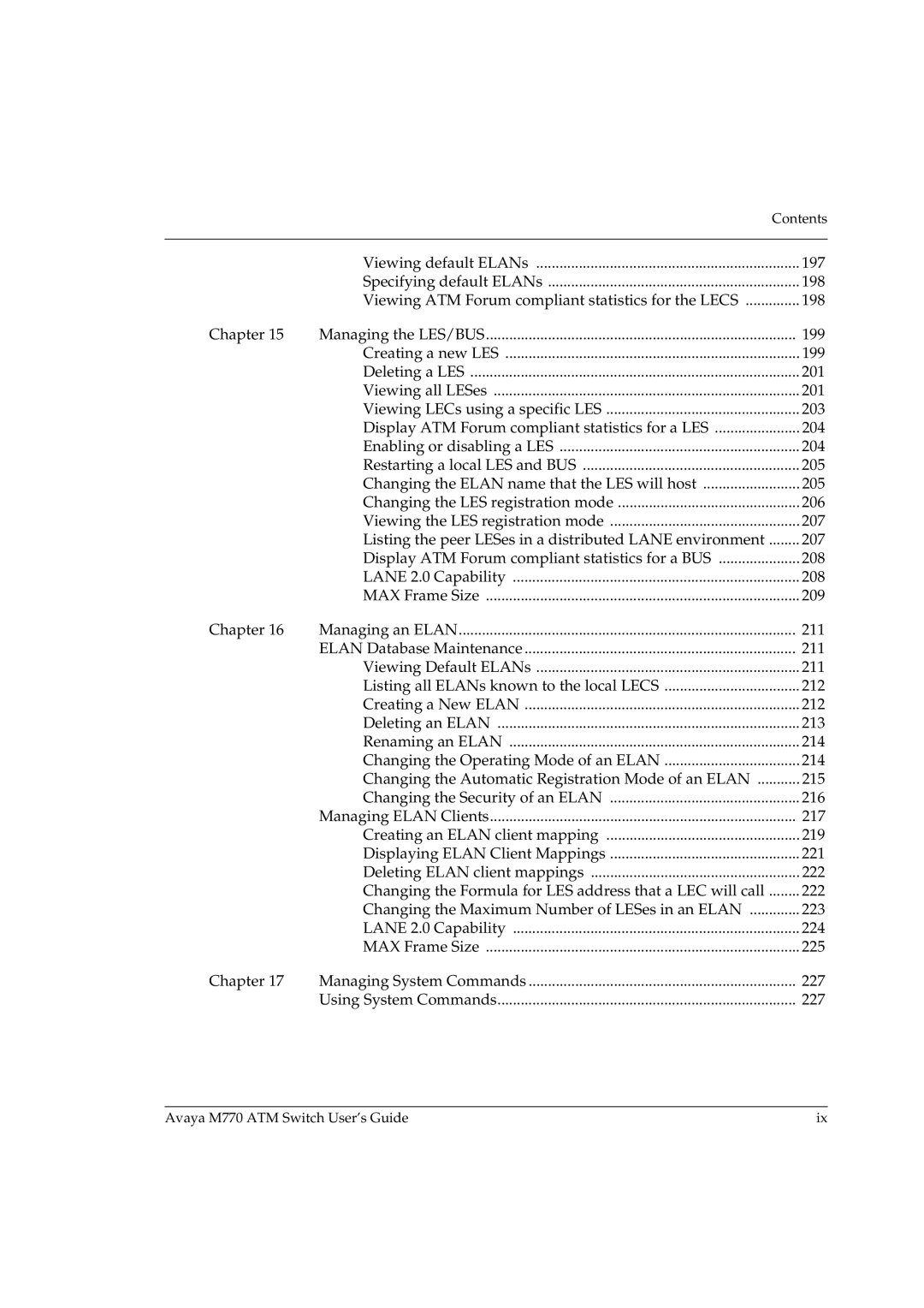 Avaya M770 manual Contents 