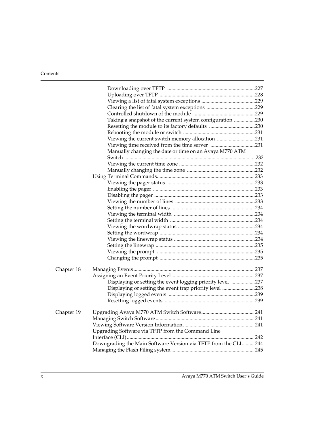 Avaya M770 manual Contents 