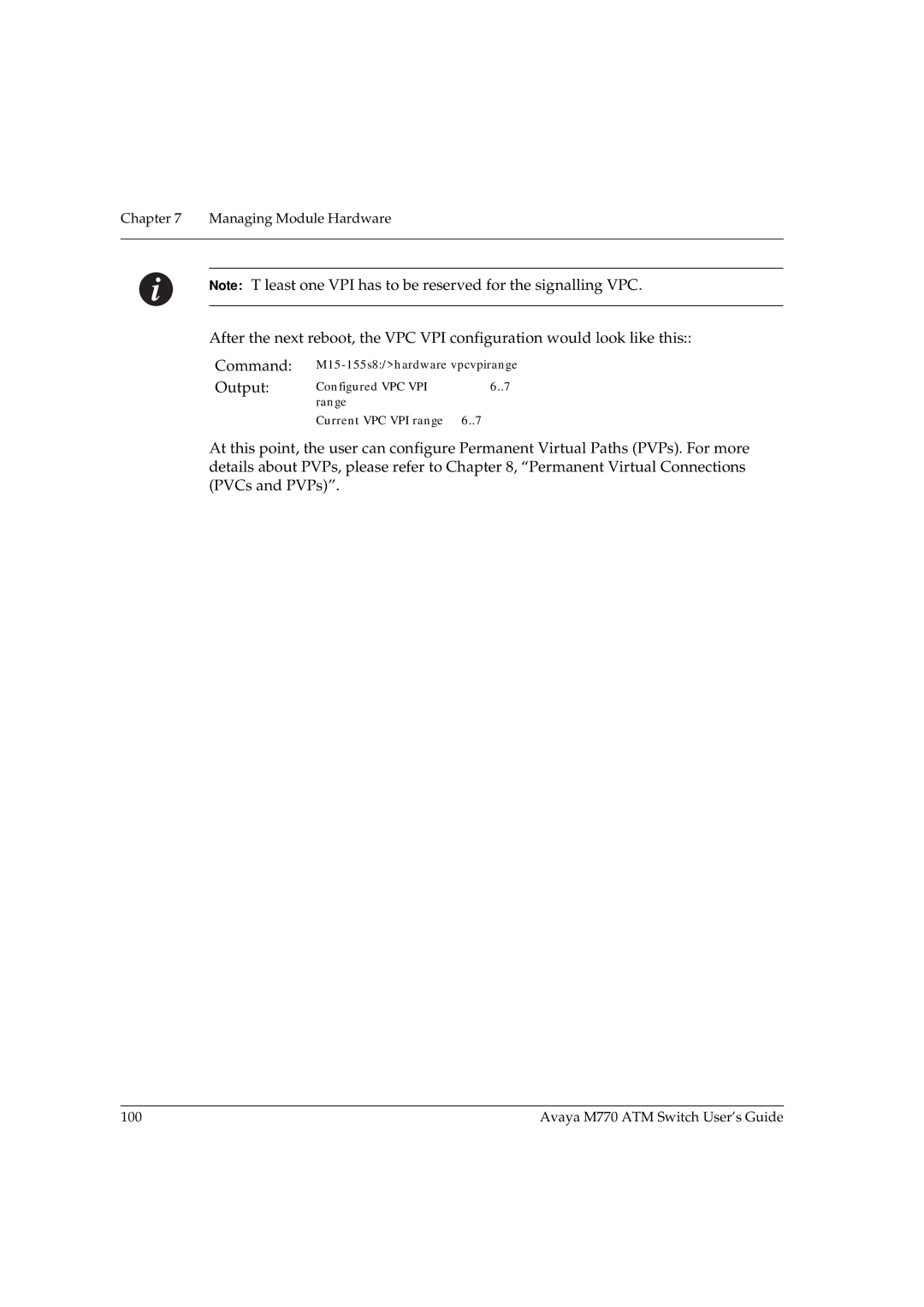 Avaya manual Avaya M770 ATM Switch User’s Guide 