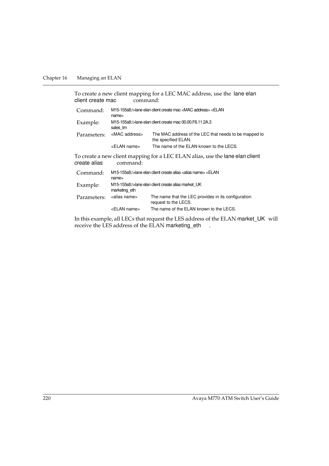 Avaya manual Avaya M770 ATM Switch User’s Guide 