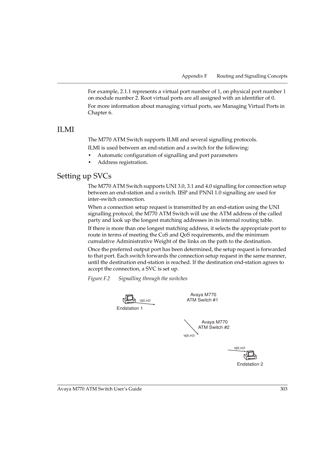 Avaya M770 manual Ilmi, Setting up SVCs 