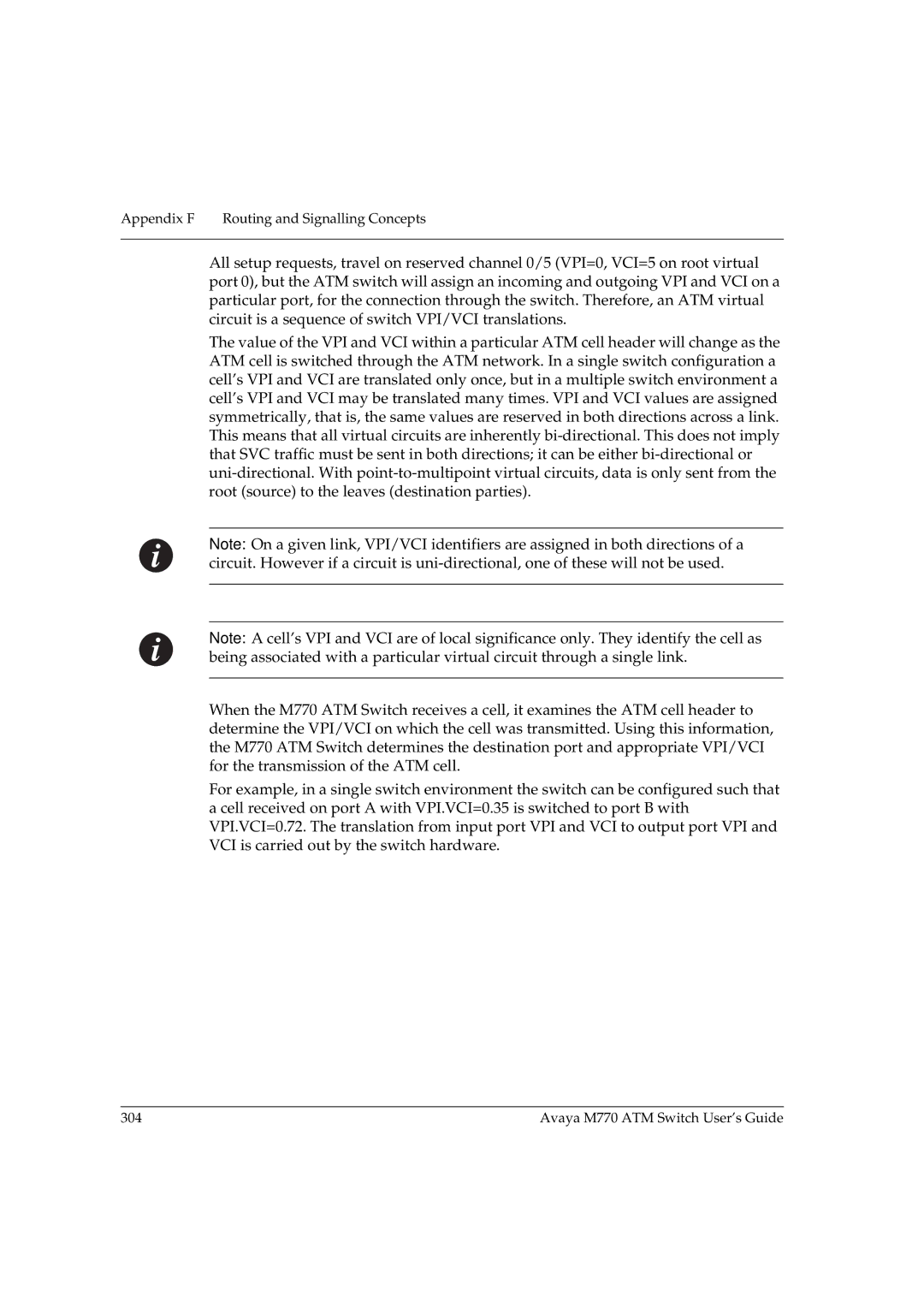 Avaya manual Avaya M770 ATM Switch User’s Guide 