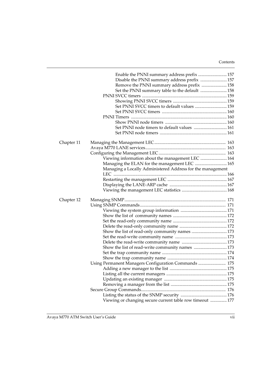 Avaya M770 manual Lec, 166 