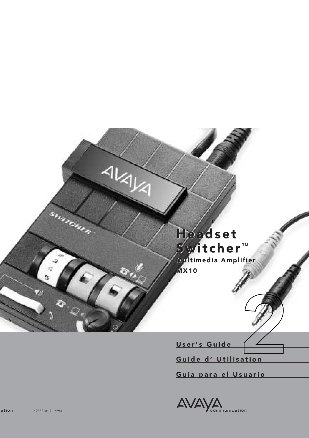 Avaya MX10 manual Headset Switcher 