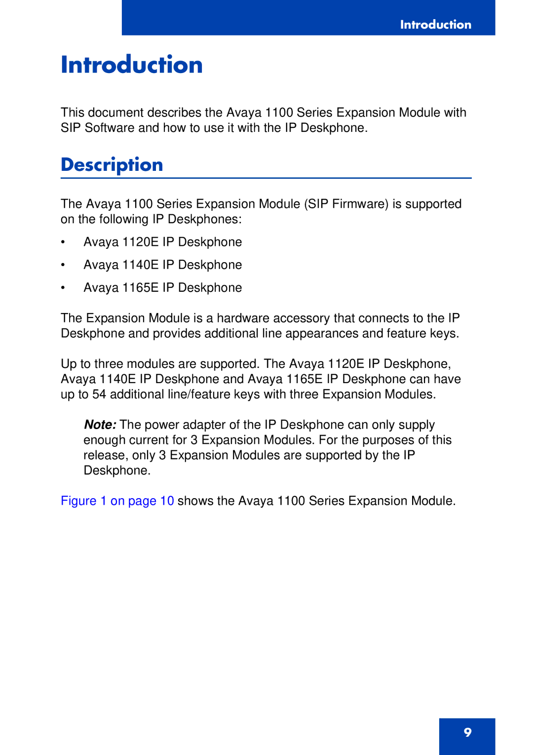 Avaya 1100 Series, NN43110-301 manual Introduction, Description 