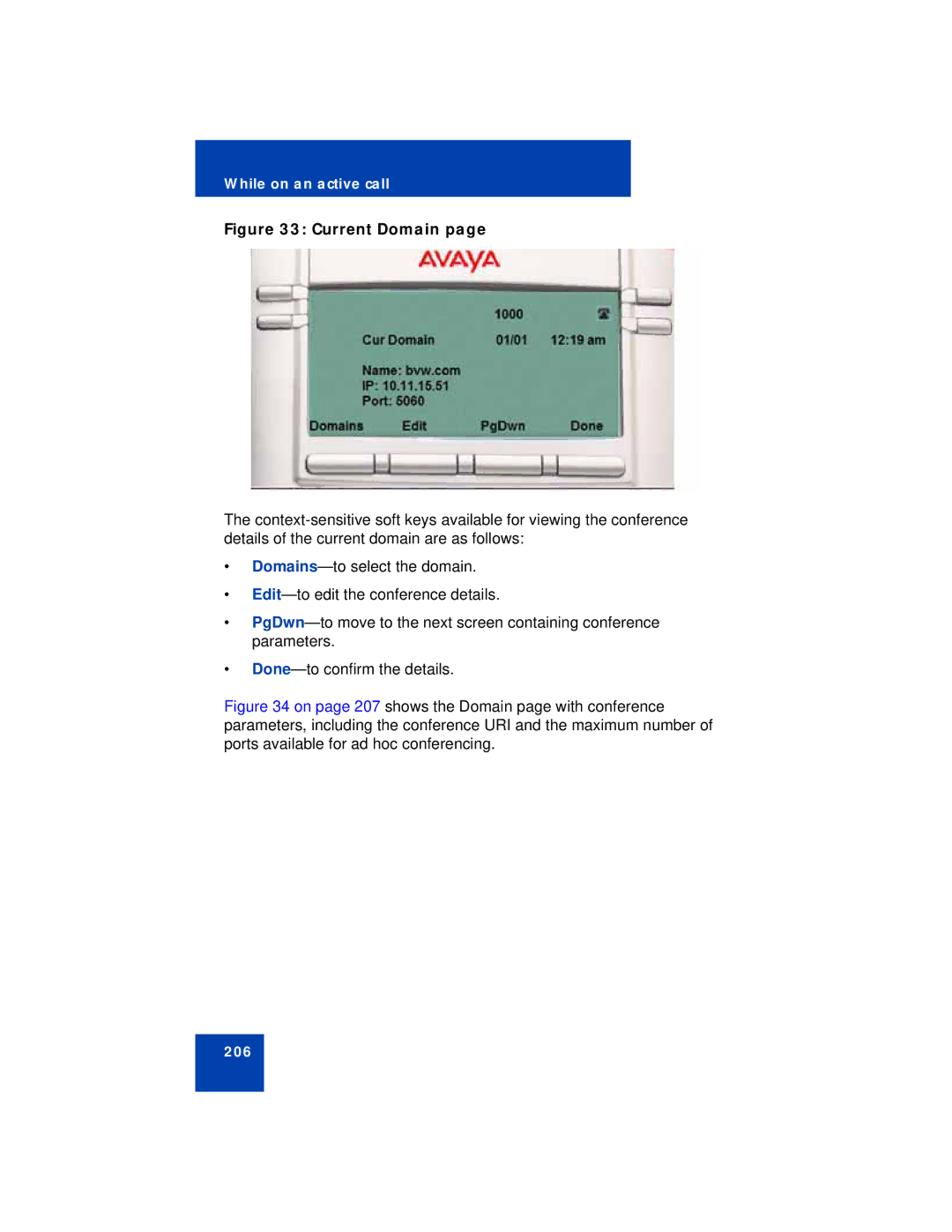 Avaya NN43112-101 manual Current Domain 