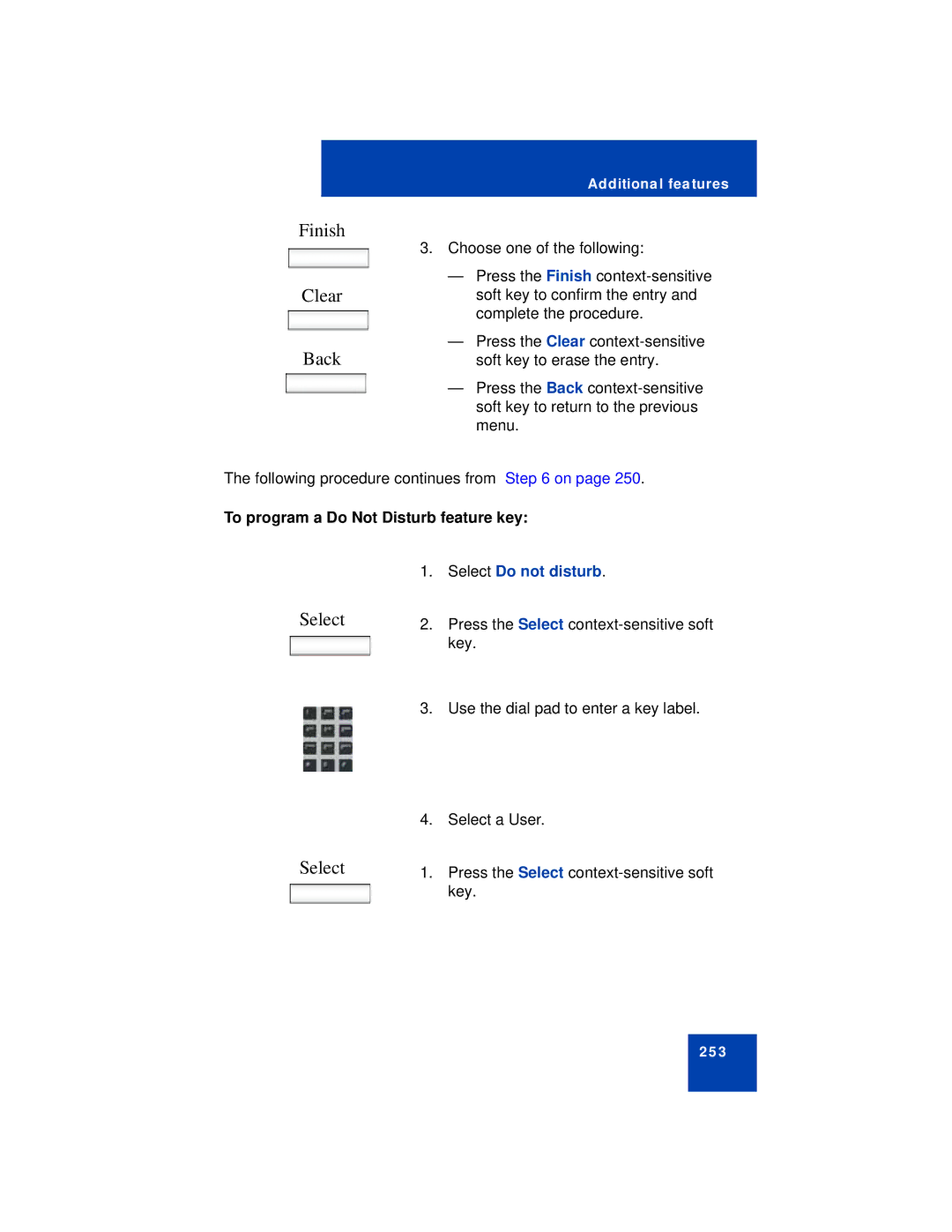 Avaya NN43113-101 manual Finish, To program a Do Not Disturb feature key 