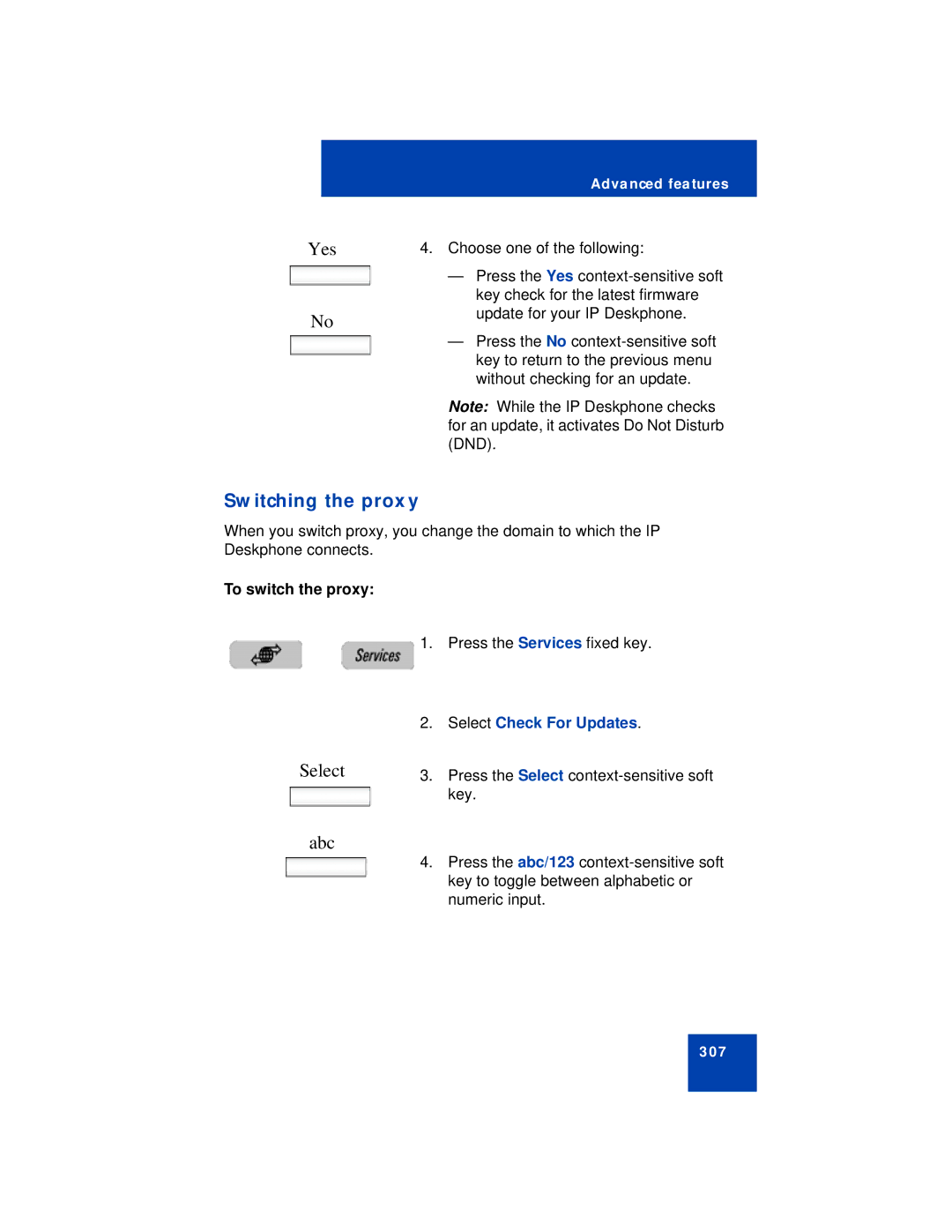 Avaya NN43113-101 manual Switching the proxy, To switch the proxy 