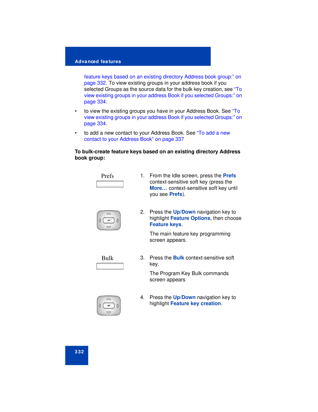 Avaya NN43113-101 manual Feature keys 