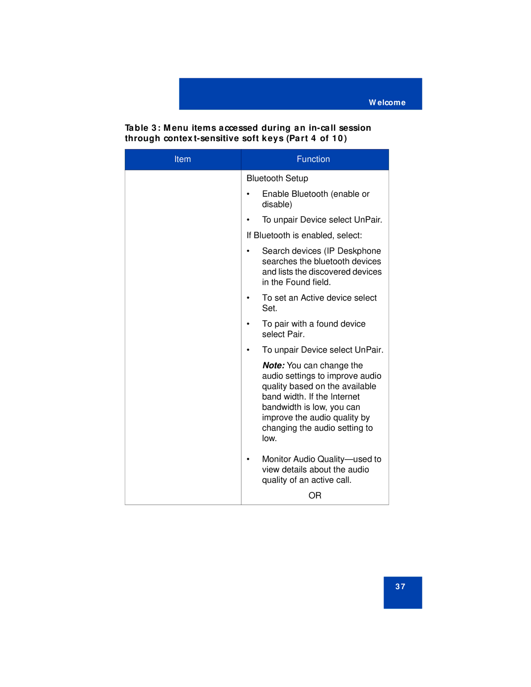 Avaya NN43113-101 manual Bluetooth Setup 