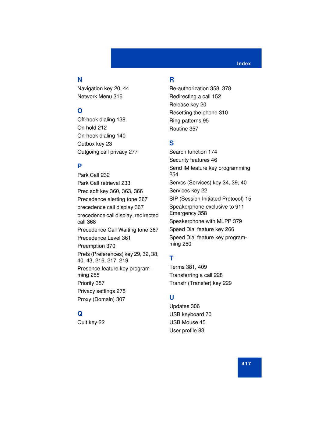 Avaya NN43113-101 manual 417 