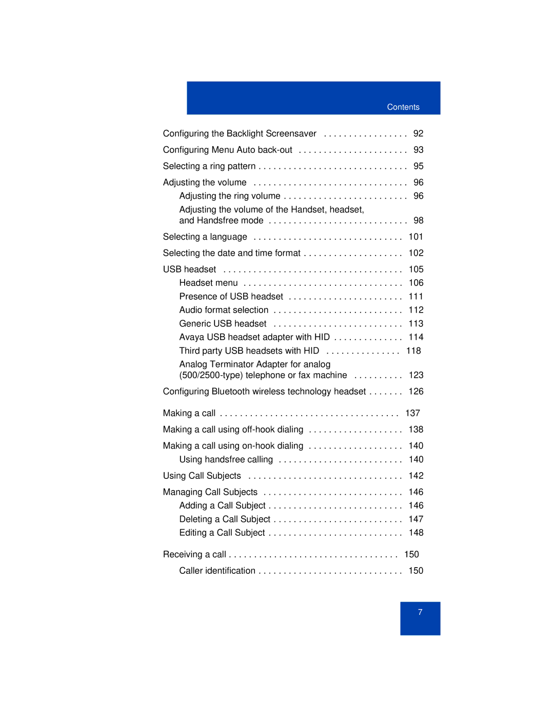 Avaya NN43113-101 manual Making a call, Receiving a call 