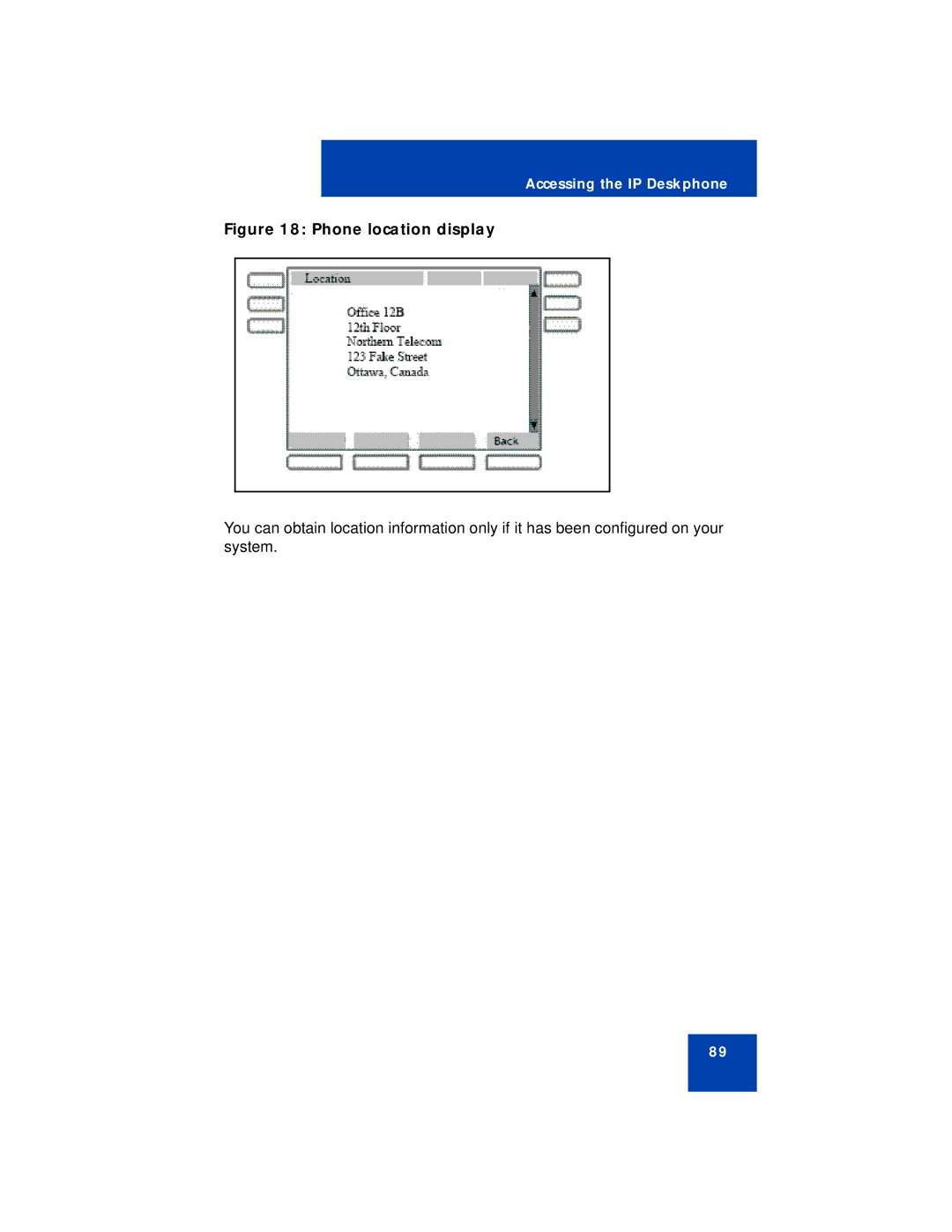 Avaya NN43113-101 manual Phone location display 