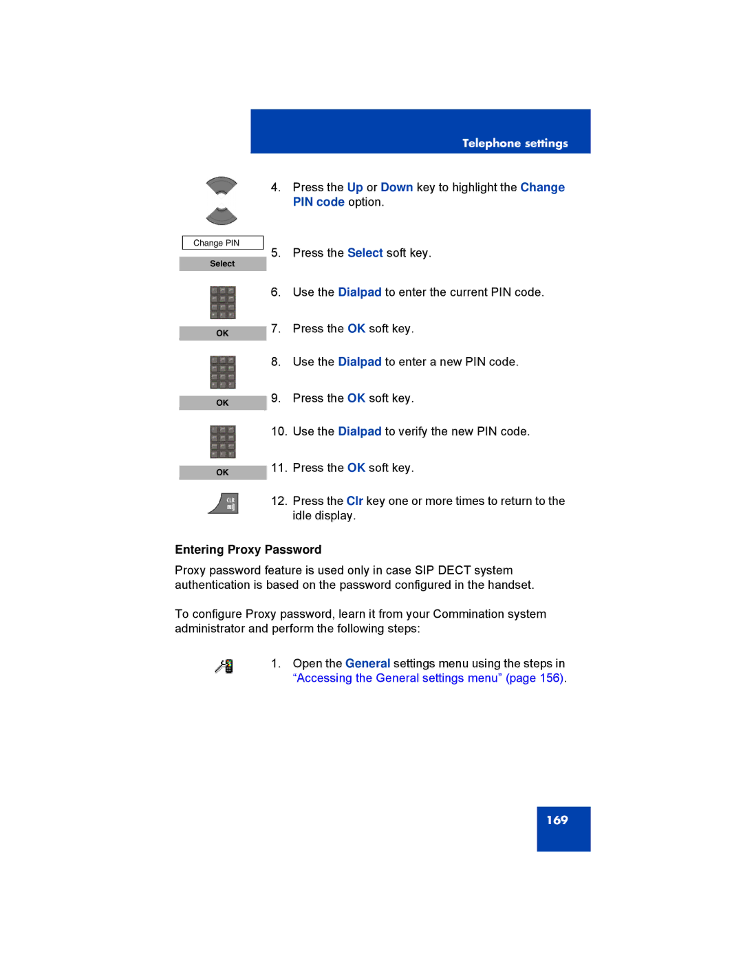 Avaya 4070, NN43120-122, 4027, 4075 manual Entering Proxy Password 